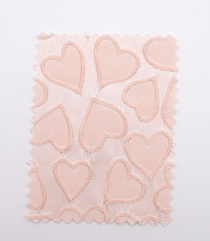 【25SS-041】ぷっくりハートジャガードサテン　/0.5ｙあたり=～865円