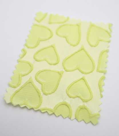 【25SS-041】ぷっくりハートジャガードサテン　/0.5ｙあたり=～865円