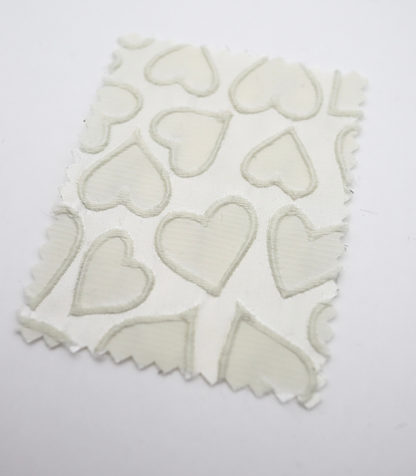 【25SS-041】ぷっくりハートジャガードサテン　/0.5ｙあたり=～865円