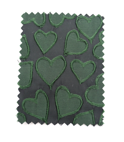 【25SS-041】ぷっくりハートジャガードサテン　/0.5ｙあたり=～865円