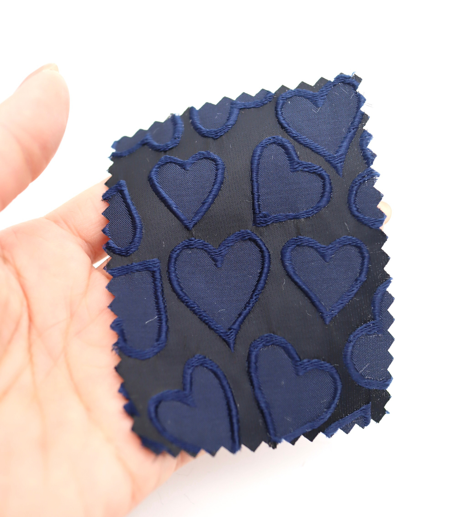 【25SS-041】ぷっくりハートジャガードサテン　/0.5ｙあたり=～865円