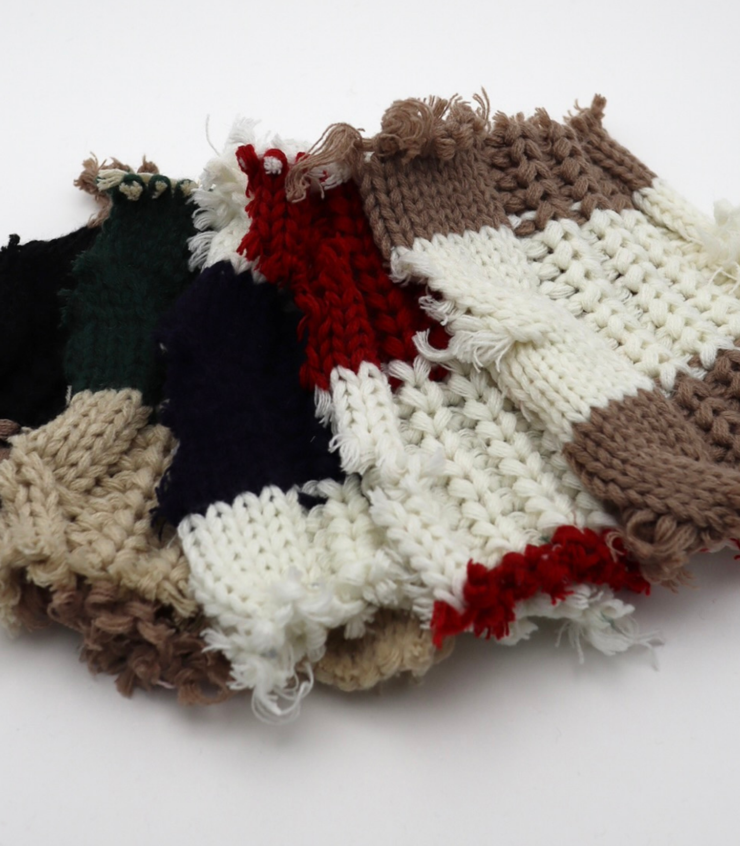 【25SS-106】ローゲージボーダーケーブルニット　/0.5ｙあたり = ～1950円