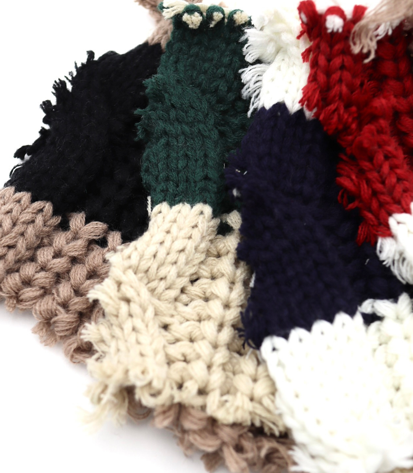 【25SS-106】ローゲージボーダーケーブルニット　/0.5ｙあたり = ～1950円