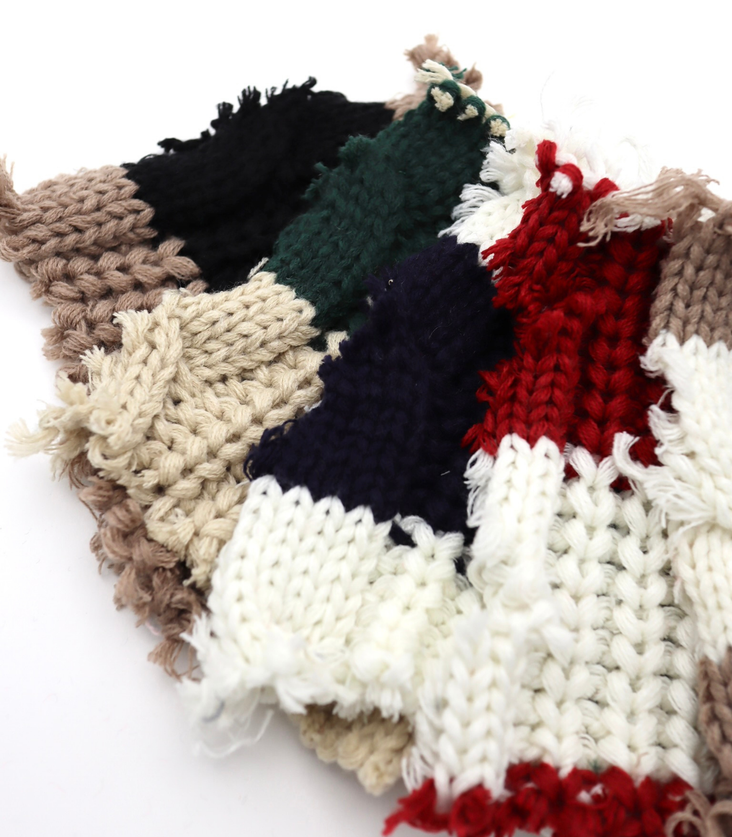 【25SS-106】ローゲージボーダーケーブルニット　/0.5ｙあたり = ～1950円