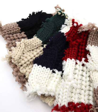 【25SS-106】ローゲージボーダーケーブルニット　/0.5ｙあたり = ～1950円