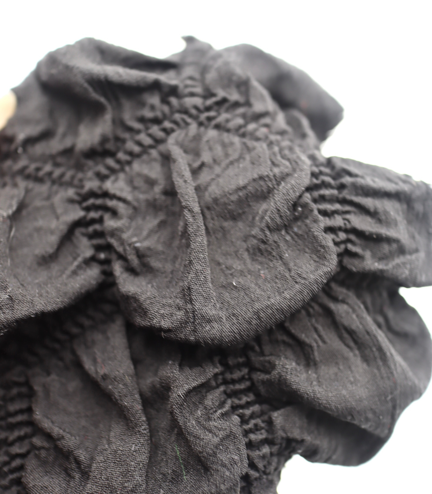 【25SS-213】ぽこぽこ六角形シャーリング加工風二重織ニット　/0.5ｙあたり = ～890円