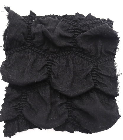 【25SS-213】ぽこぽこ六角形シャーリング加工風二重織ニット　/0.5ｙあたり = ～890円