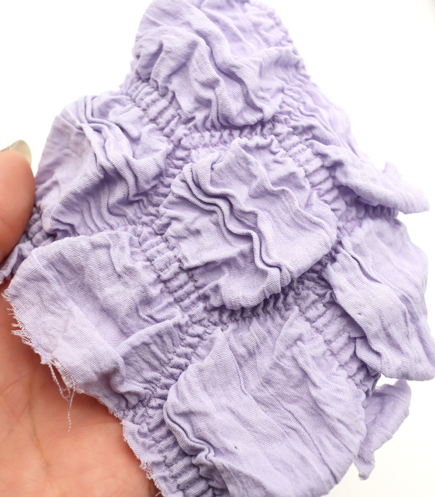 【25SS-213】ぽこぽこ六角形シャーリング加工風二重織ニット　/0.5ｙあたり = ～890円