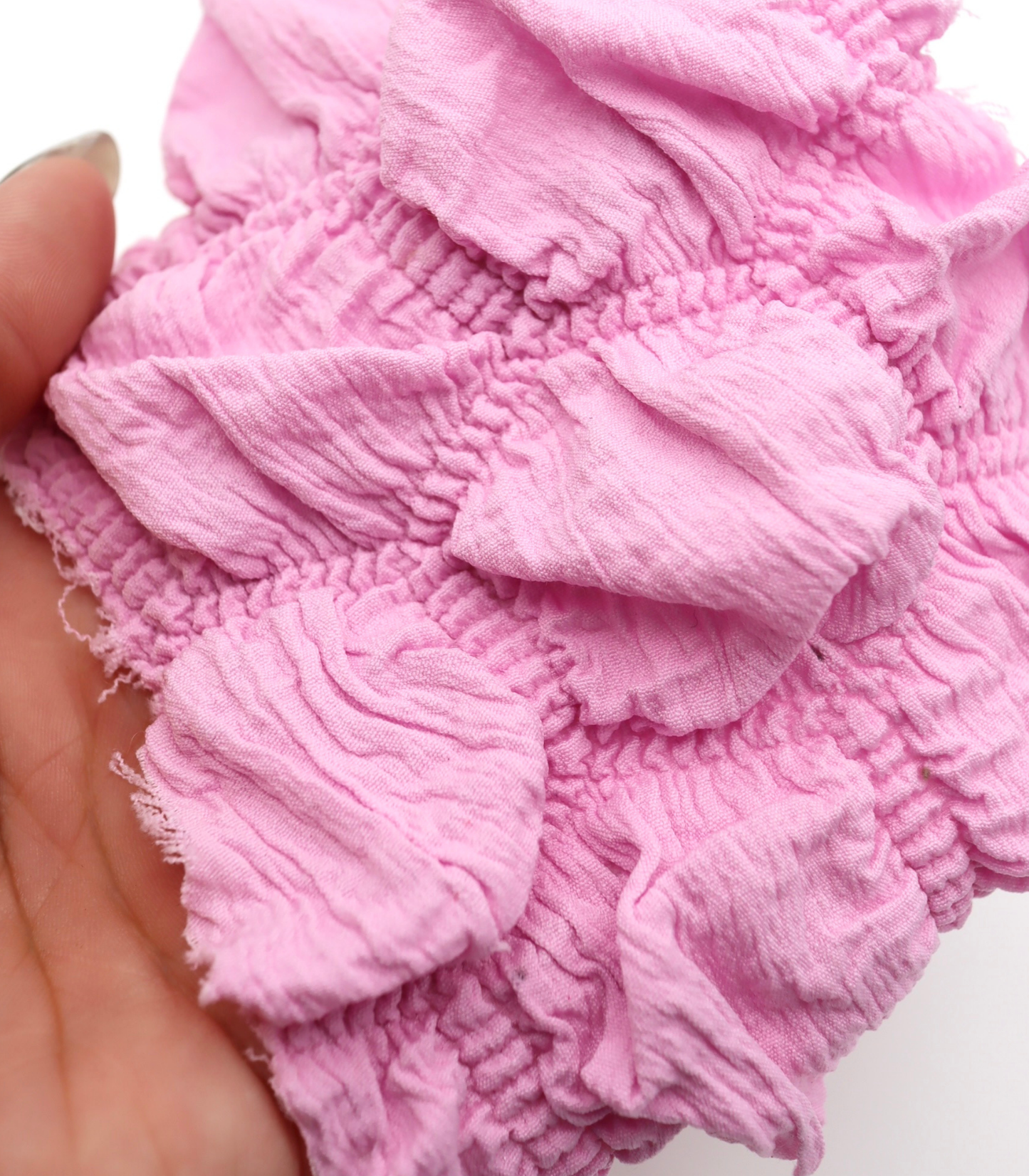 【25SS-213】ぽこぽこ六角形シャーリング加工風二重織ニット　/0.5ｙあたり = ～890円