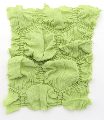 【25SS-213】ぽこぽこ六角形シャーリング加工風二重織ニット　/0.5ｙあたり = ～890円