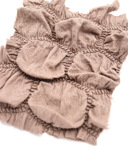 【25SS-213】ぽこぽこ六角形シャーリング加工風二重織ニット　/0.5ｙあたり = ～890円