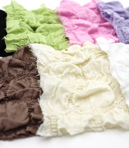 【25SS-213】ぽこぽこ六角形シャーリング加工風二重織ニット　/0.5ｙあたり = ～890円