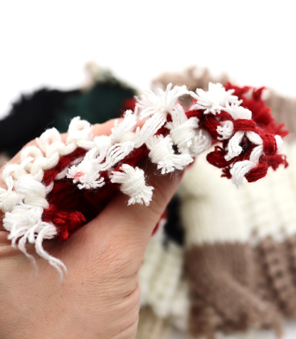 【25SS-106】ローゲージボーダーケーブルニット　/0.5ｙあたり = ～1950円