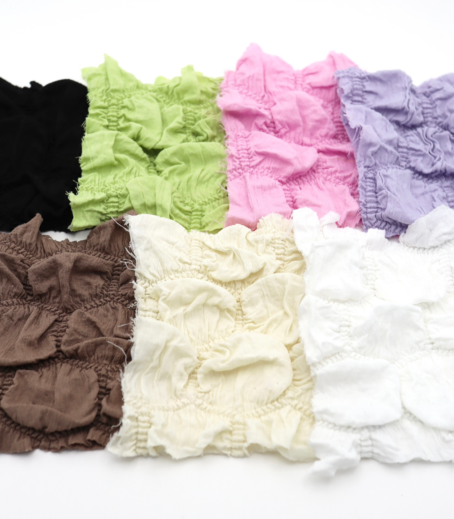 【25SS-213】ぽこぽこ六角形シャーリング加工風二重織ニット　/0.5ｙあたり = ～890円