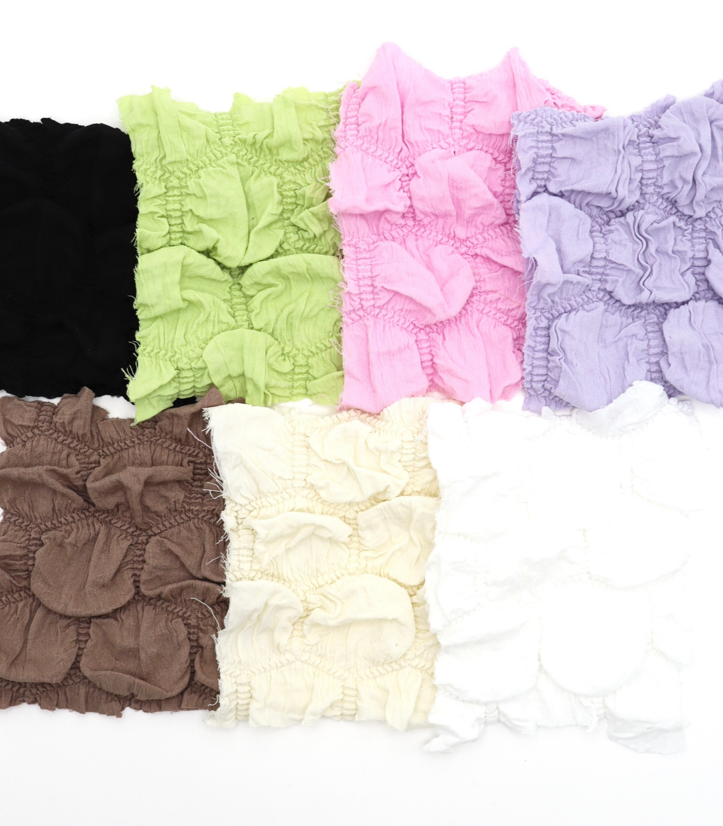 【25SS-213】ぽこぽこ六角形シャーリング加工風二重織ニット　/0.5ｙあたり = ～890円