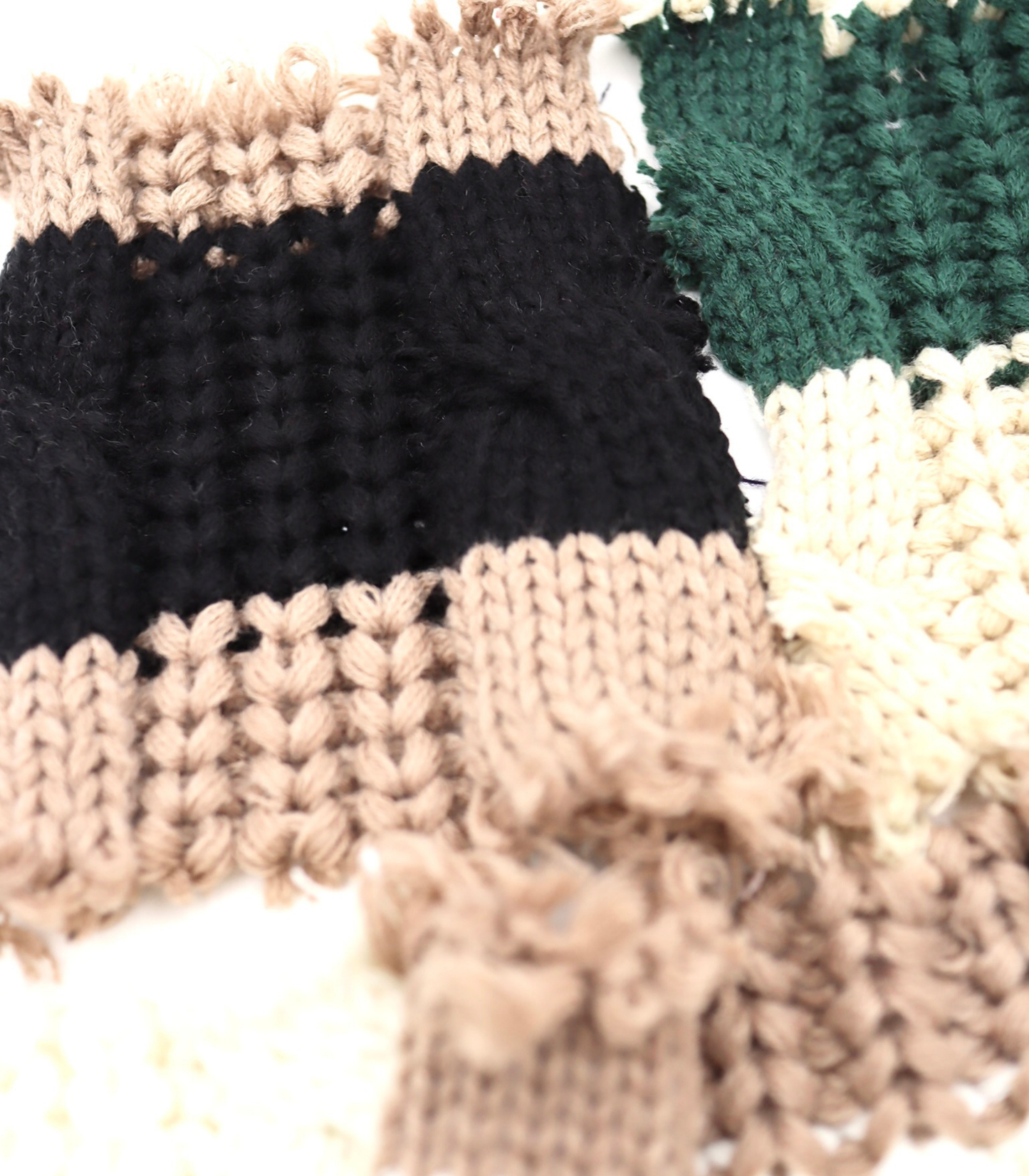 【25SS-106】ローゲージボーダーケーブルニット　/0.5ｙあたり = ～1950円