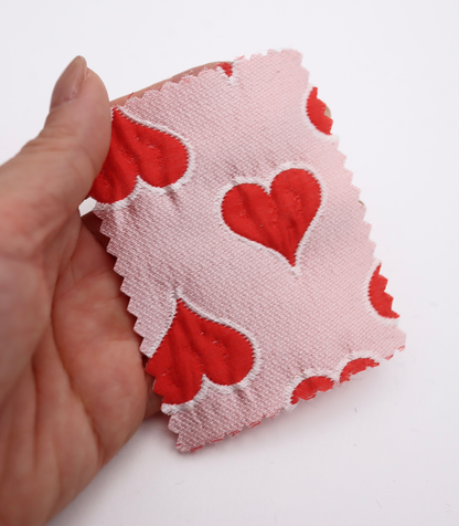 【25SS-040】ハートジャガードサテン　/0.5ｙあたり=～1025円