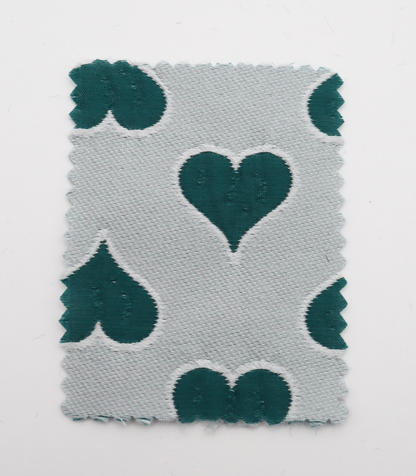 【25SS-040】ハートジャガードサテン　/0.5ｙあたり=～1025円