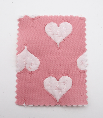 【25SS-040】ハートジャガードサテン　/0.5ｙあたり=～1025円