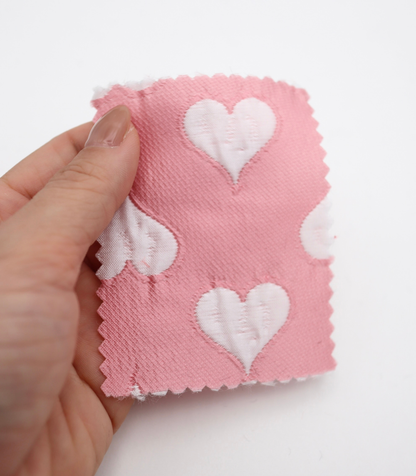 【25SS-040】ハートジャガードサテン　/0.5ｙあたり=～1025円