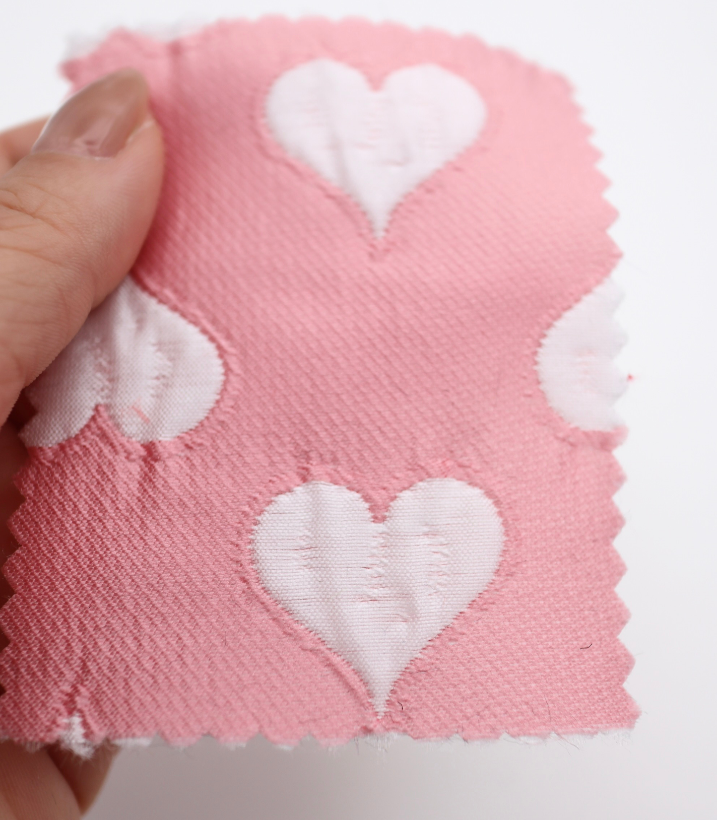 【25SS-040】ハートジャガードサテン　/0.5ｙあたり=～1025円