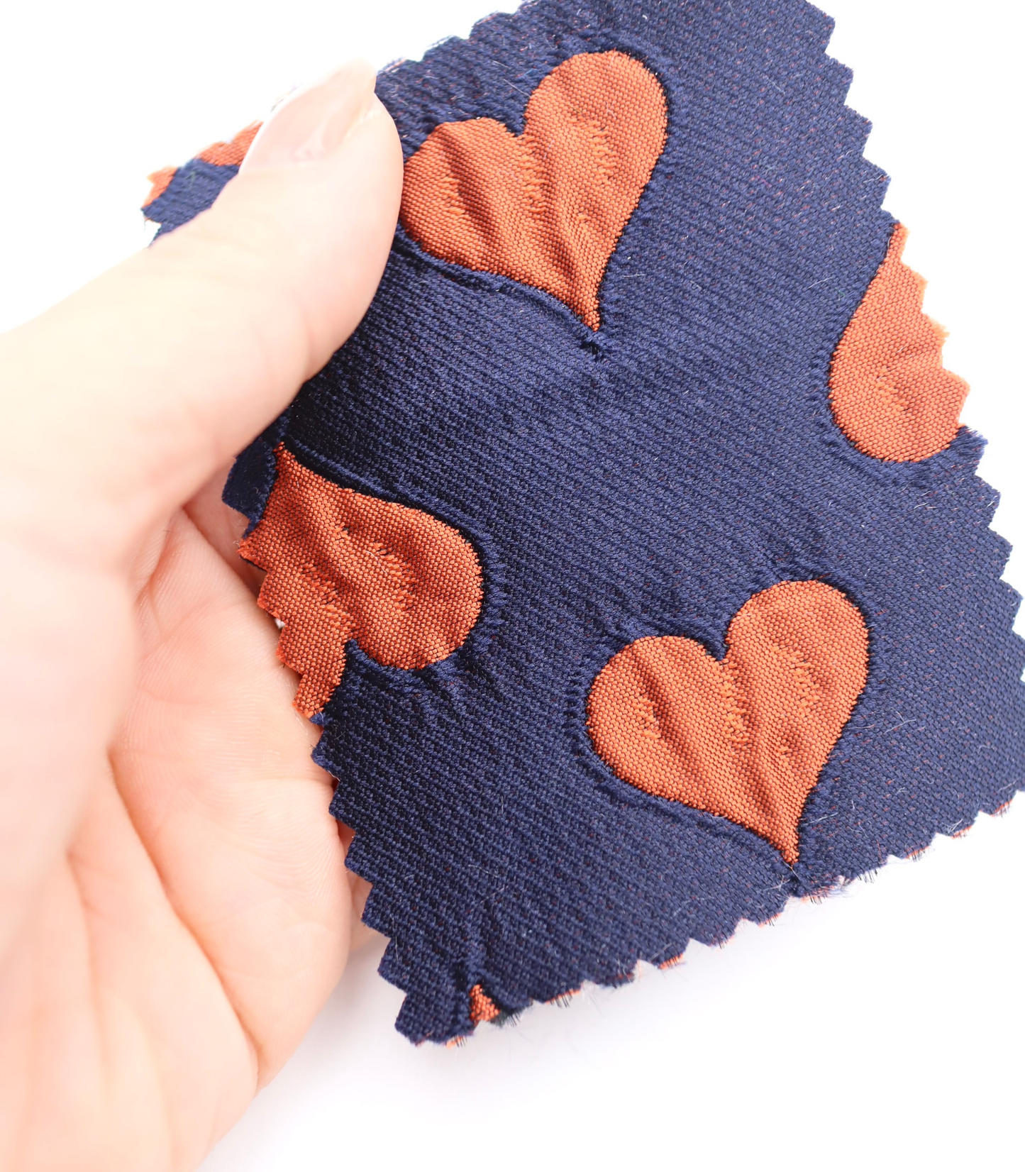 【25SS-040】ハートジャガードサテン　/0.5ｙあたり=～1025円