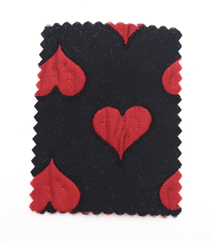 【25SS-040】ハートジャガードサテン　/0.5ｙあたり=～1025円