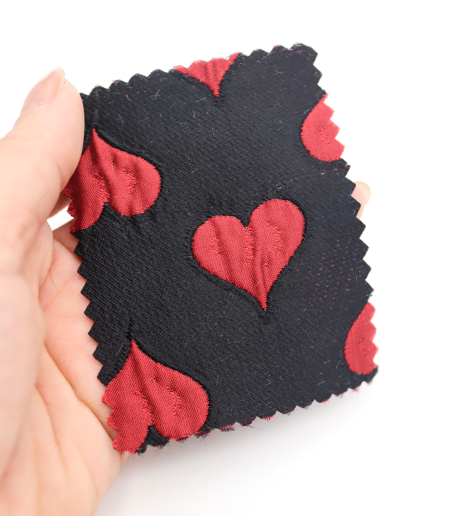 【25SS-040】ハートジャガードサテン　/0.5ｙあたり=～1025円