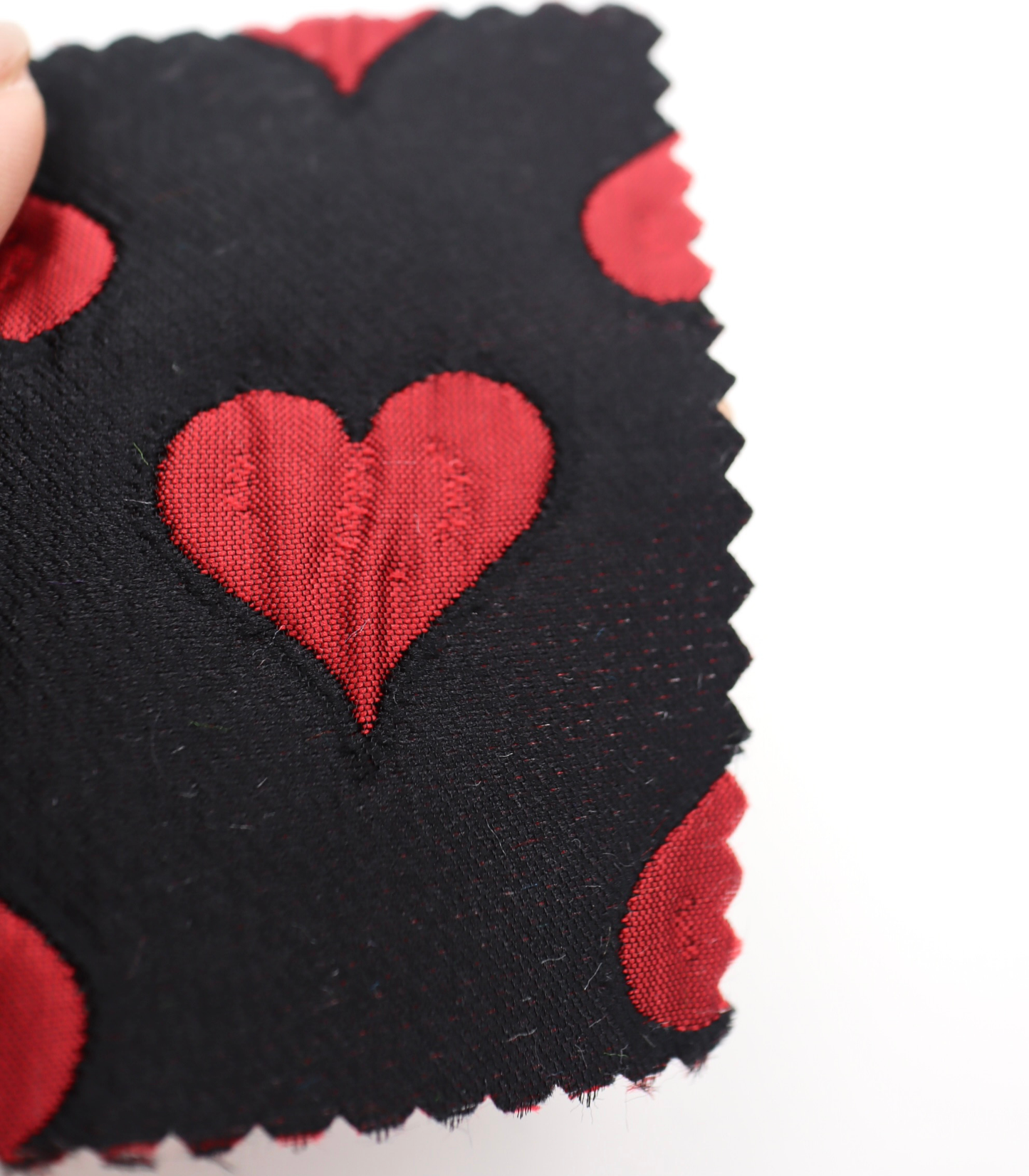 【25SS-040】ハートジャガードサテン　/0.5ｙあたり=～1025円