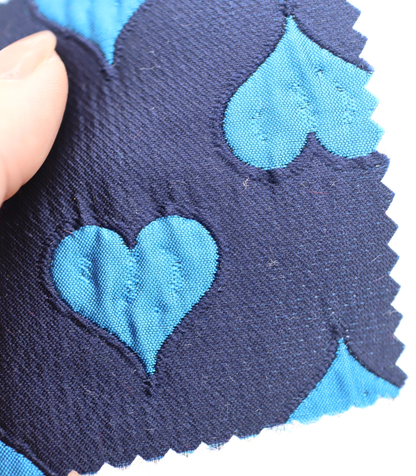 【25SS-040】ハートジャガードサテン　/0.5ｙあたり=～1025円