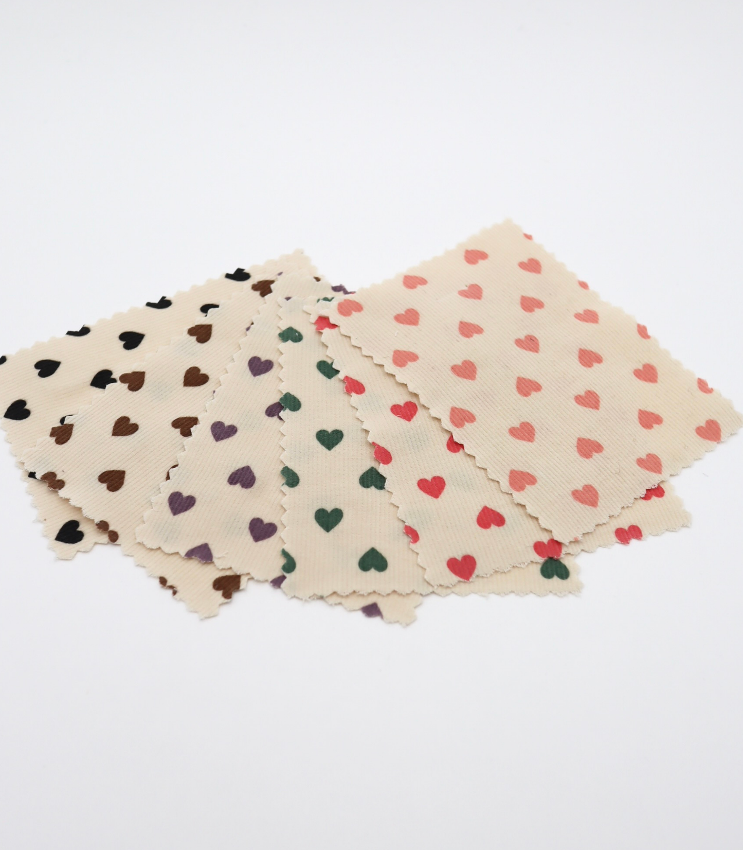 【25SS-024】プチハートプリントコーデュロイ　/0.5ｙあたり=～785円