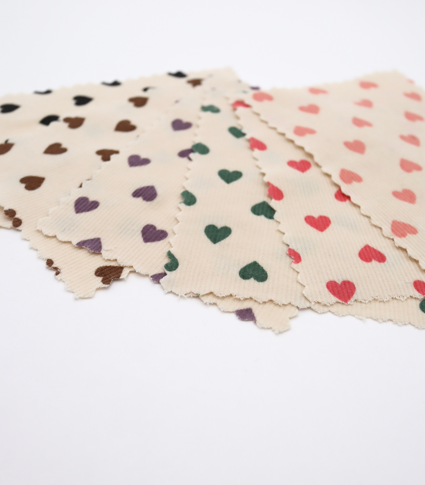 【25SS-024】プチハートプリントコーデュロイ　/0.5ｙあたり=～785円