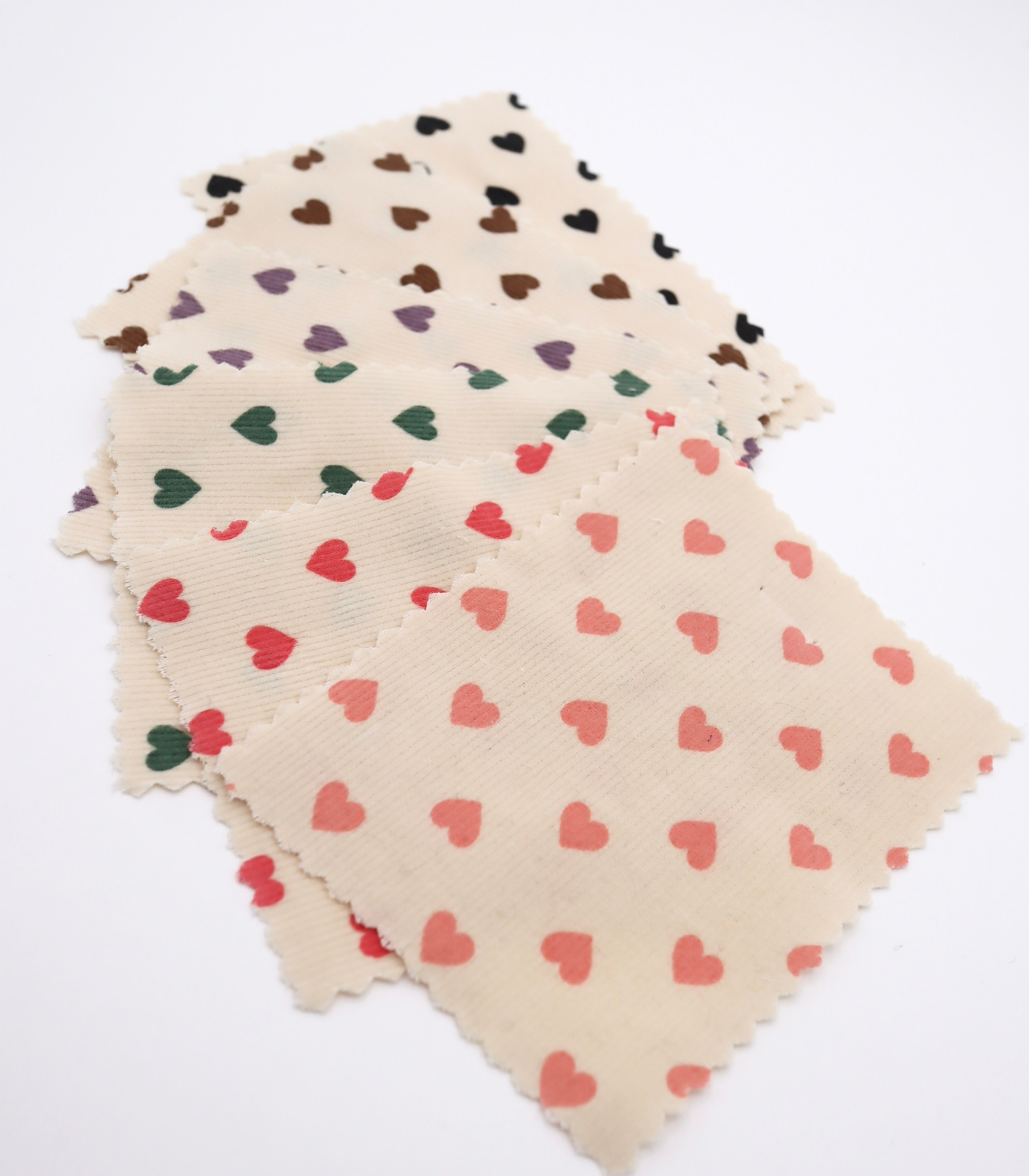 【25SS-024】プチハートプリントコーデュロイ　/0.5ｙあたり=～785円