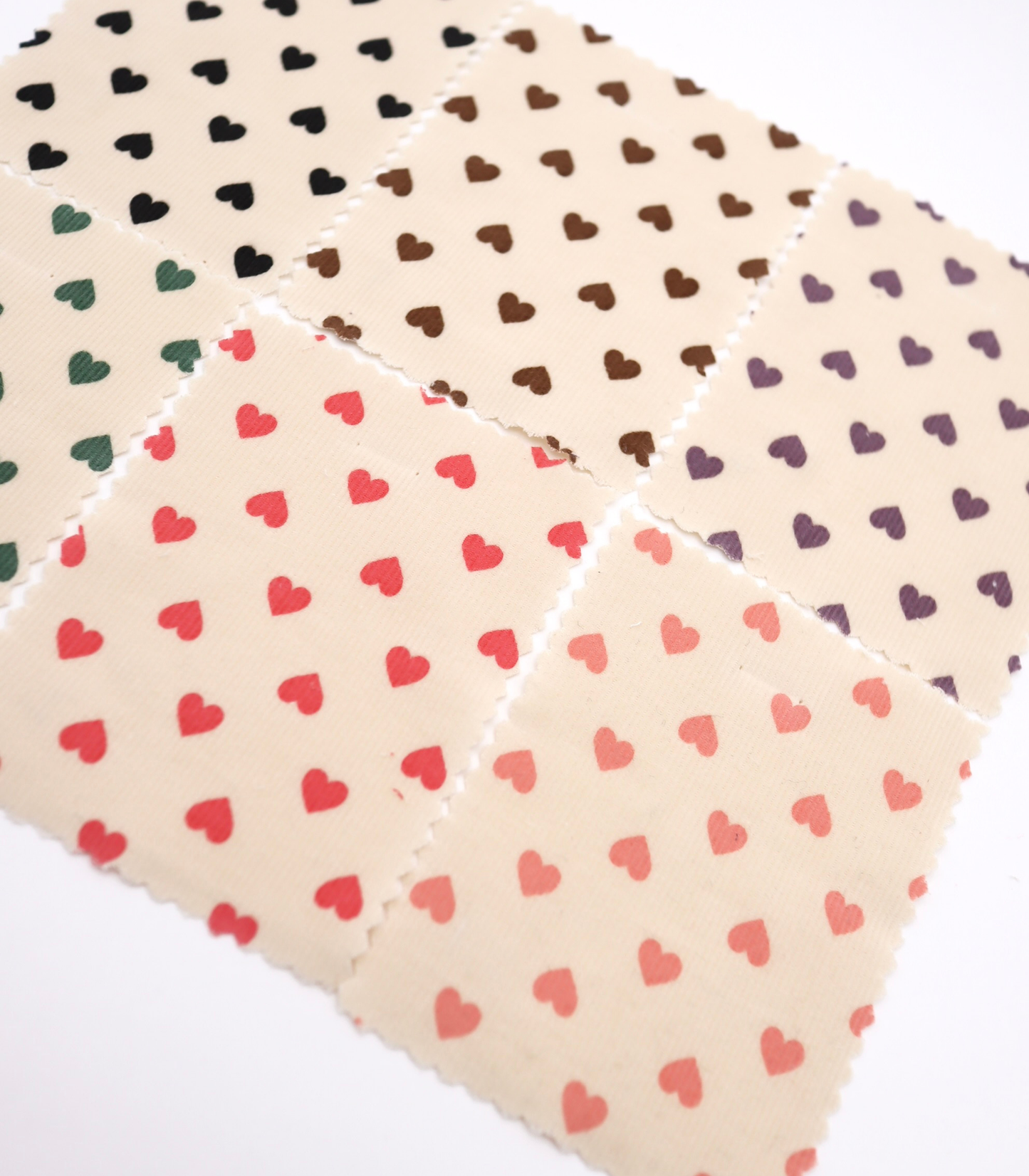 【25SS-024】プチハートプリントコーデュロイ　/0.5ｙあたり=～785円