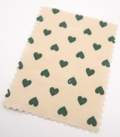 【25SS-024】プチハートプリントコーデュロイ　/0.5ｙあたり=～785円