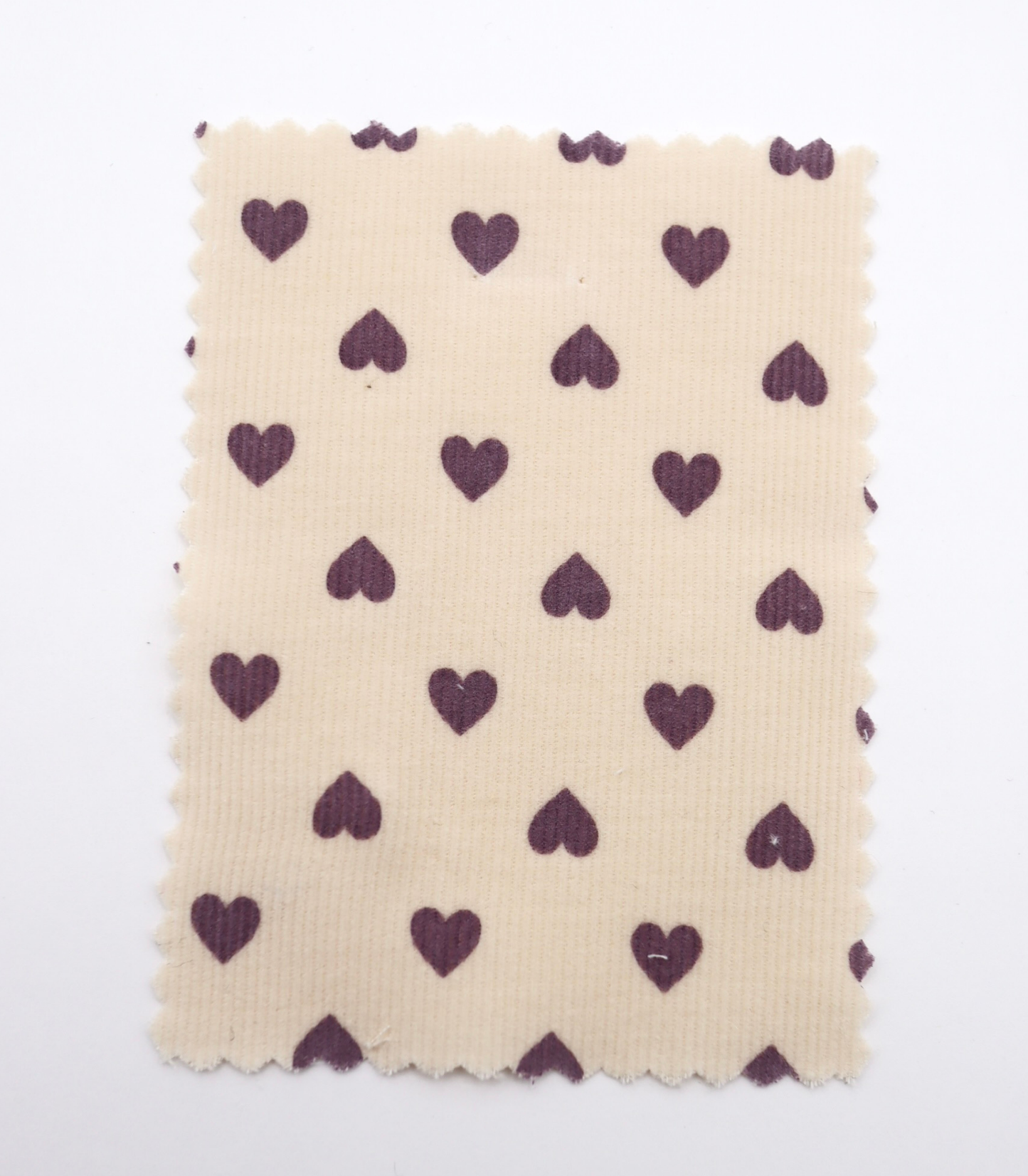 【25SS-024】プチハートプリントコーデュロイ　/0.5ｙあたり=～785円