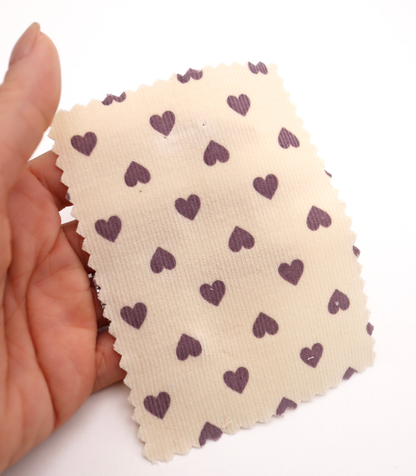 【25SS-024】プチハートプリントコーデュロイ　/0.5ｙあたり=～785円