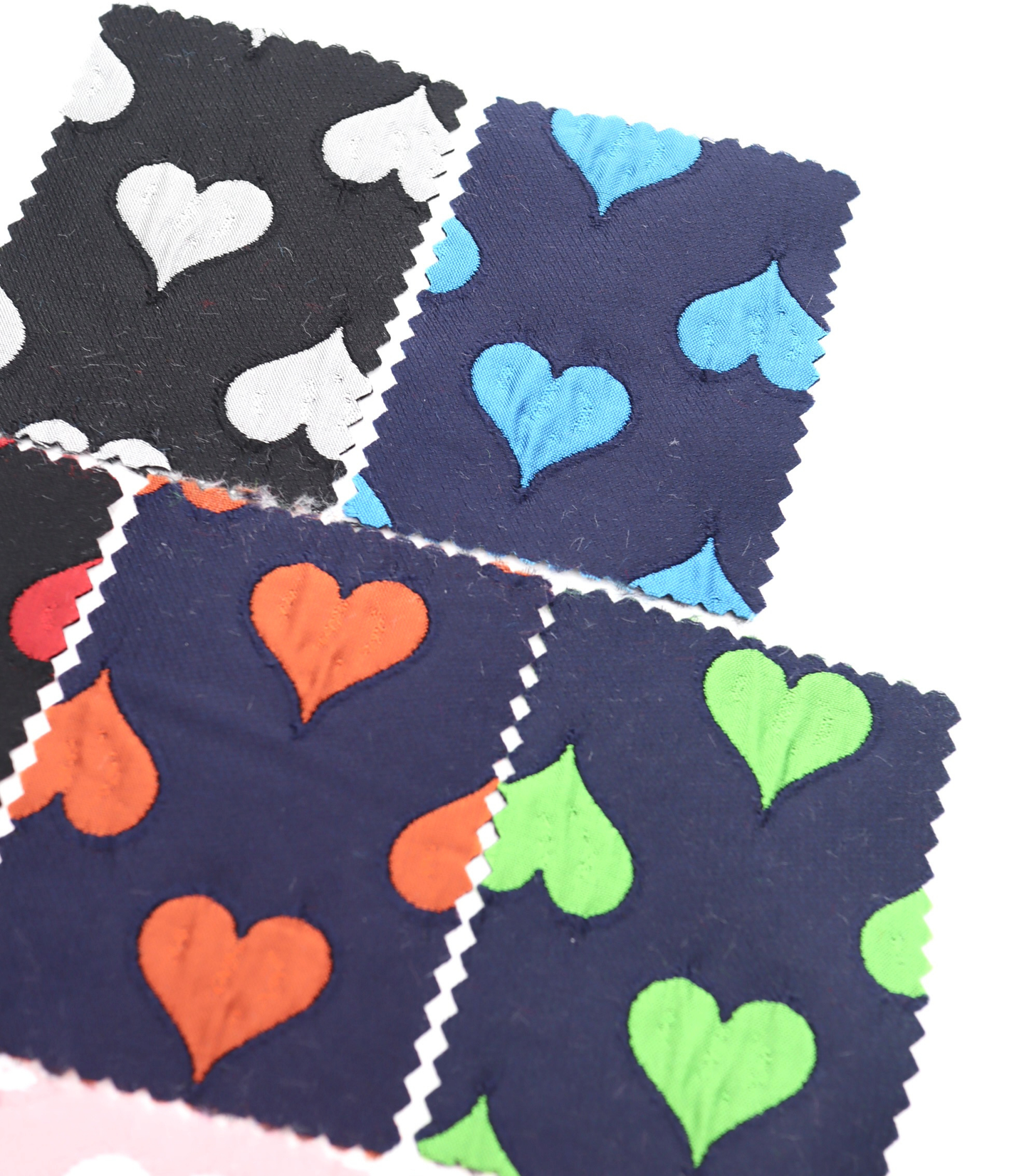 【25SS-040】ハートジャガードサテン　/0.5ｙあたり=～1025円