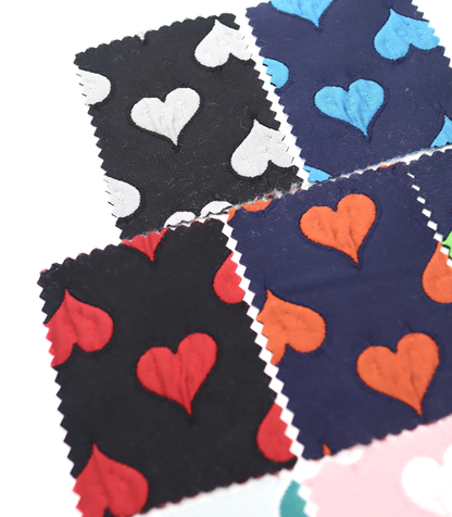 【25SS-040】ハートジャガードサテン　/0.5ｙあたり=～1025円