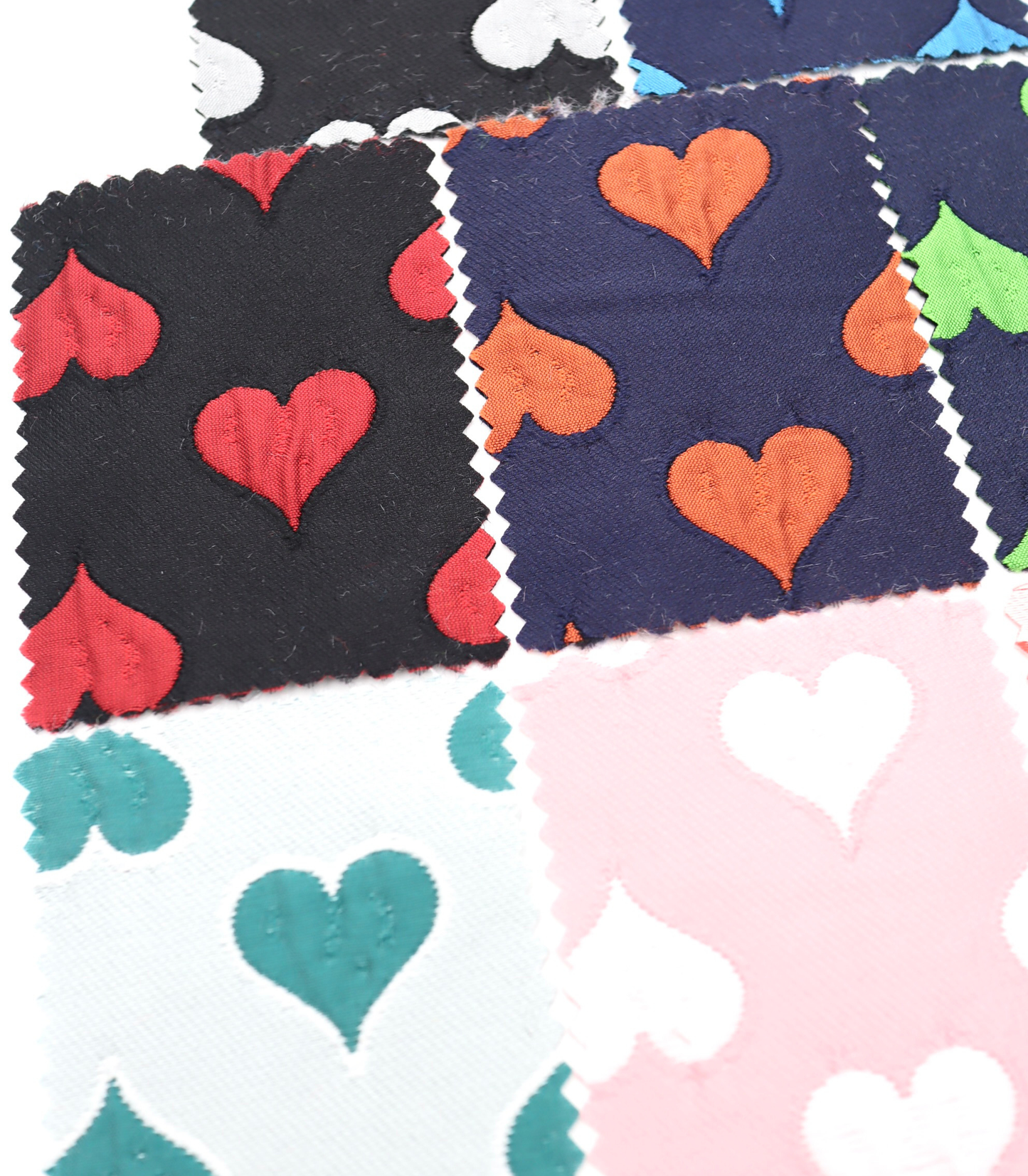 【25SS-040】ハートジャガードサテン　/0.5ｙあたり=～1025円