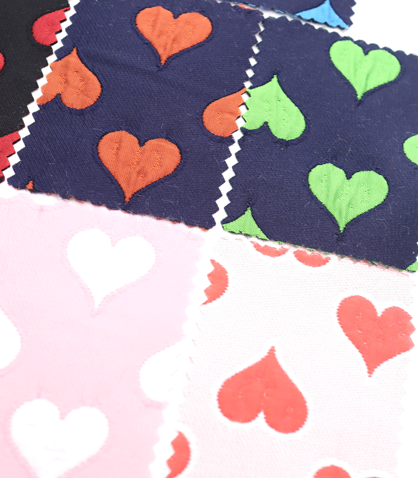 【25SS-040】ハートジャガードサテン　/0.5ｙあたり=～1025円