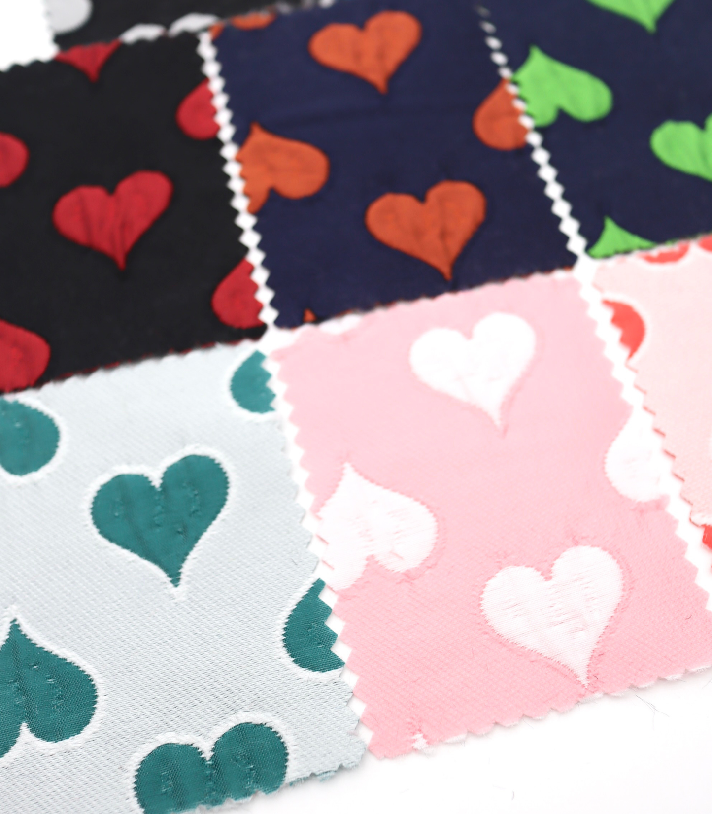 【25SS-040】ハートジャガードサテン　/0.5ｙあたり=～1025円