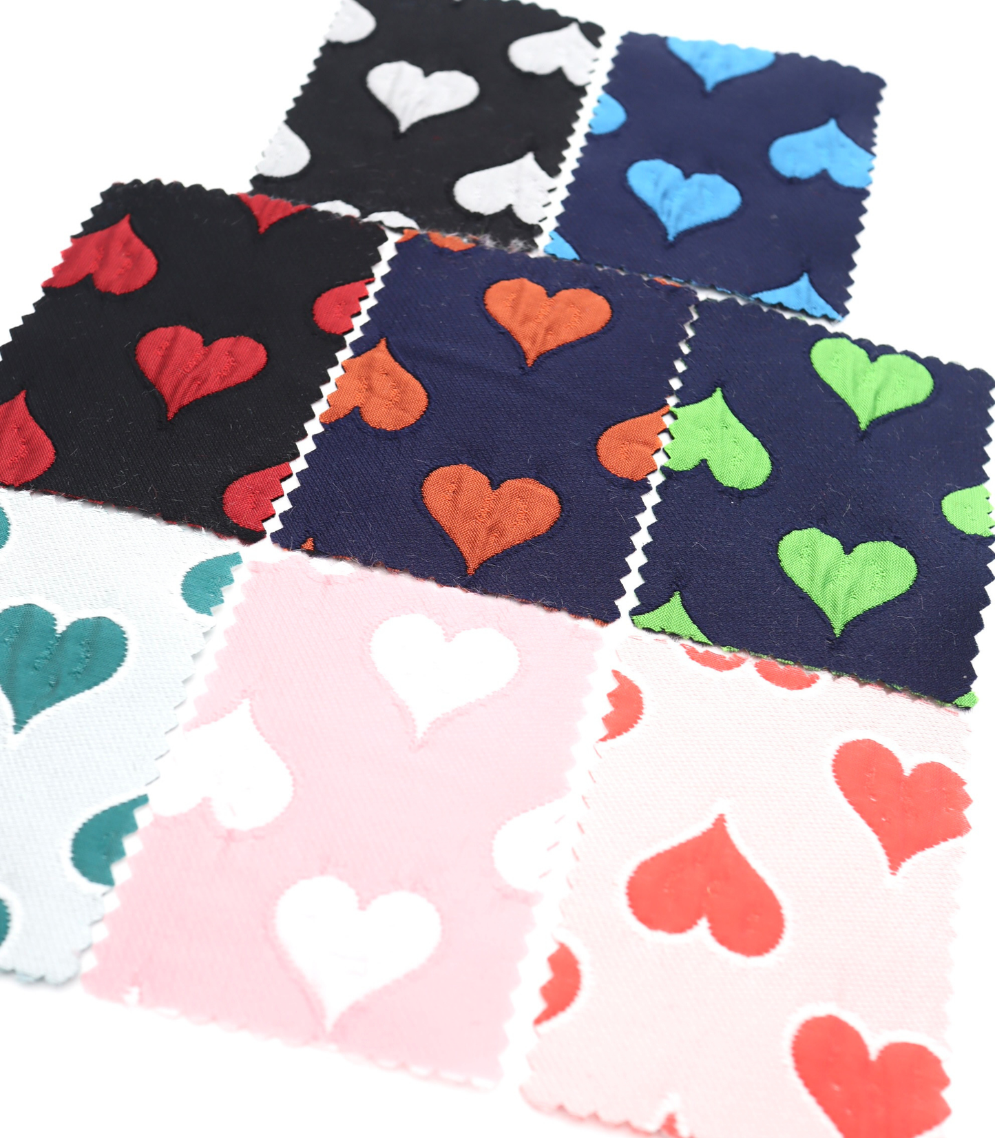 【25SS-040】ハートジャガードサテン　/0.5ｙあたり=～1025円