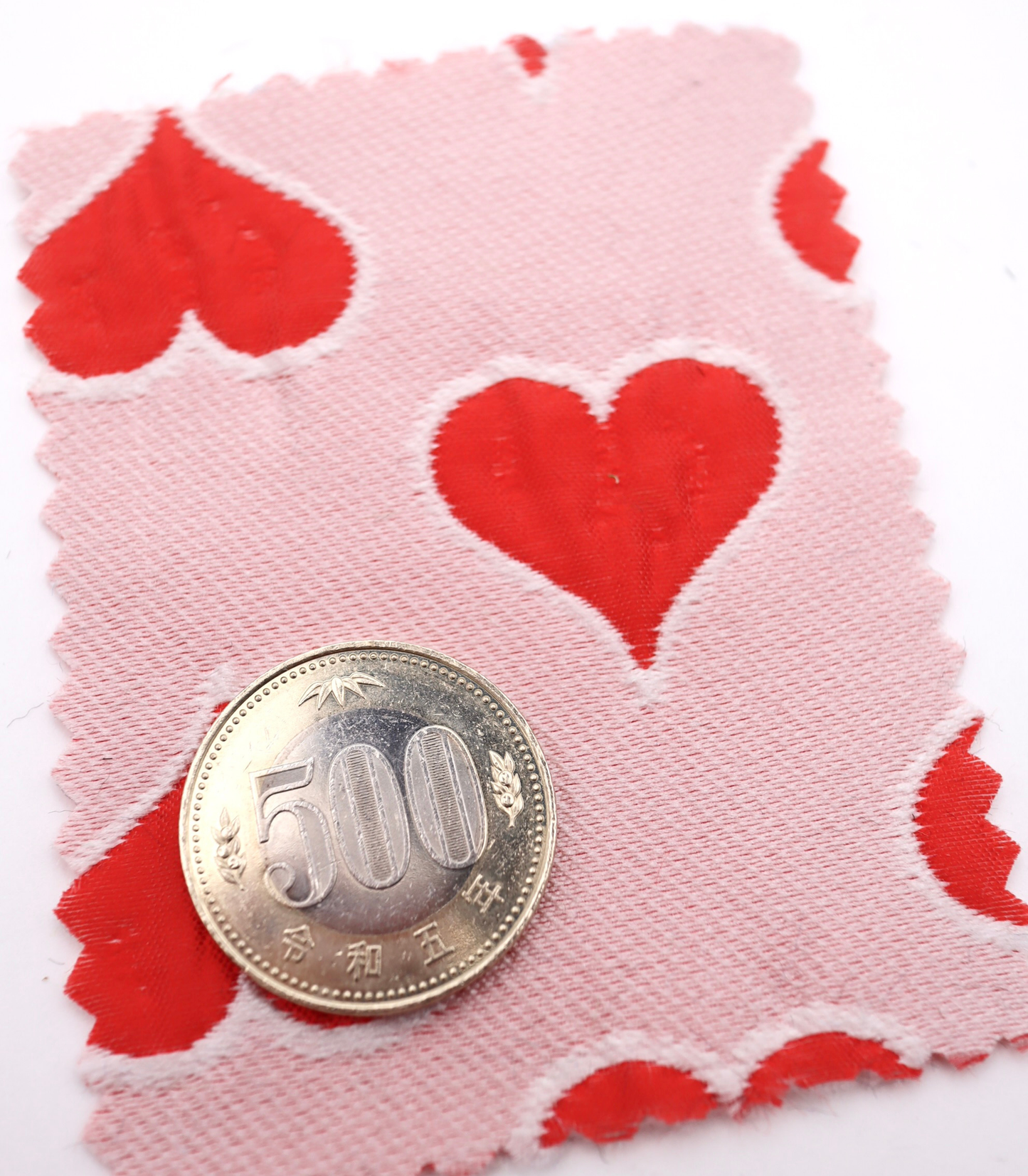 【25SS-040】ハートジャガードサテン　/0.5ｙあたり=～1025円