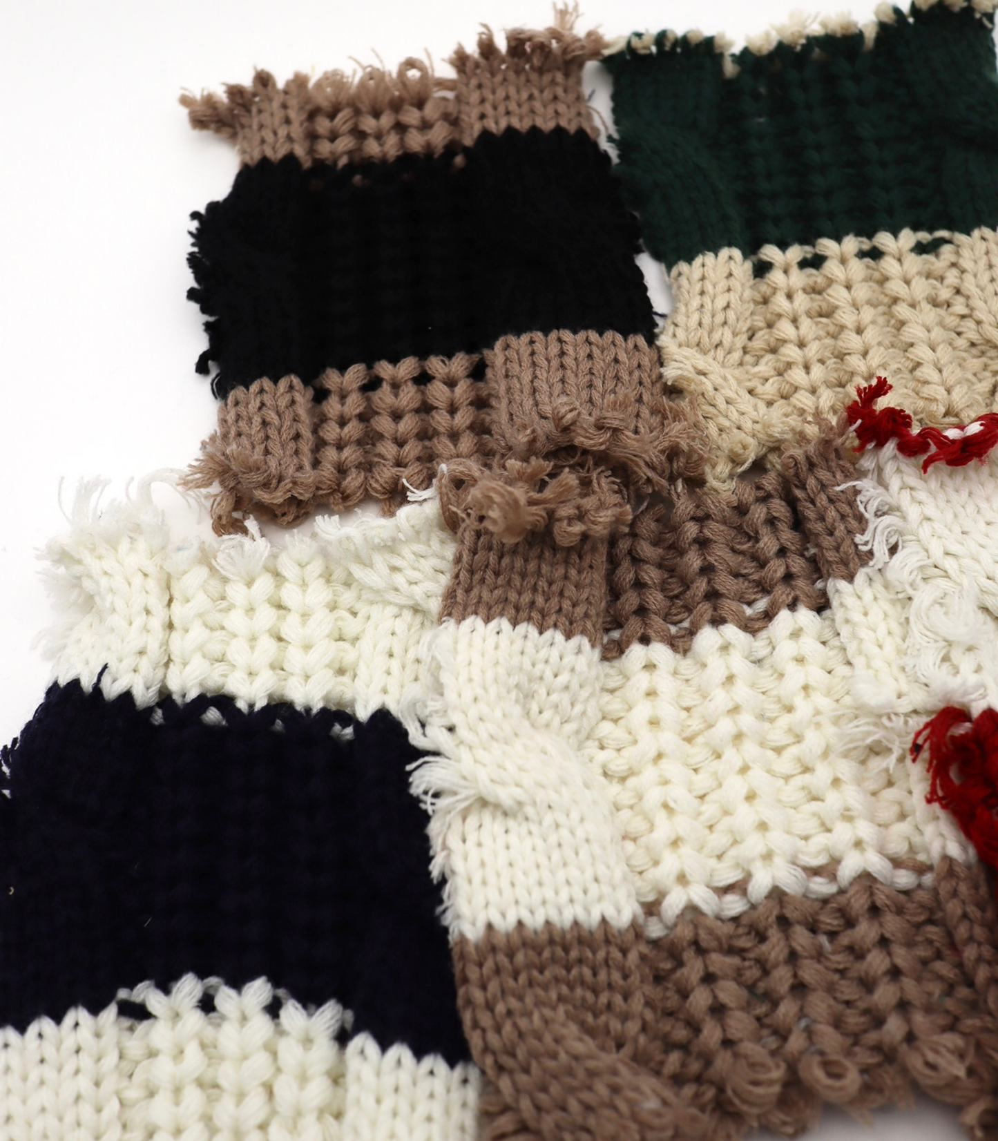 【25SS-106】ローゲージボーダーケーブルニット　/0.5ｙあたり = ～1950円