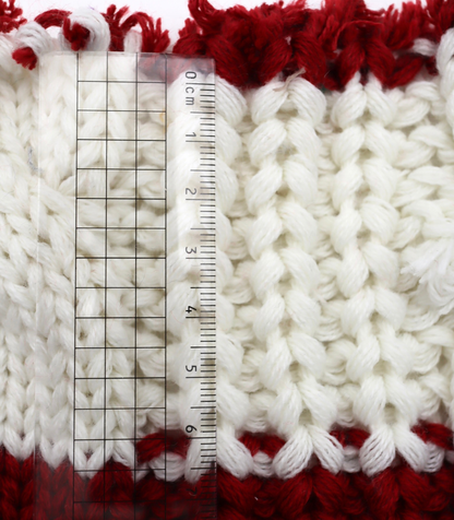 【25SS-106】ローゲージボーダーケーブルニット　/0.5ｙあたり = ～1950円