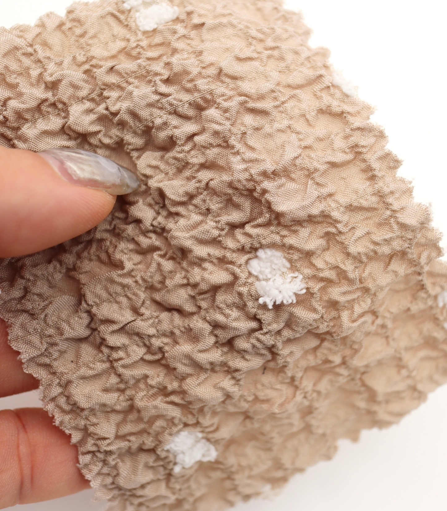 【25SS-205】カットドビードットジャガードシャーリングタフタ　/0.5ｙあたり = ～735円