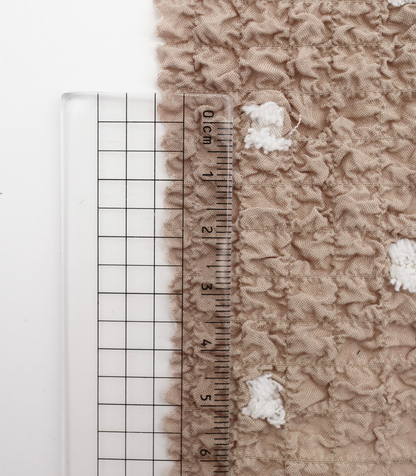 【25SS-205】カットドビードットジャガードシャーリングタフタ　/0.5ｙあたり = ～735円