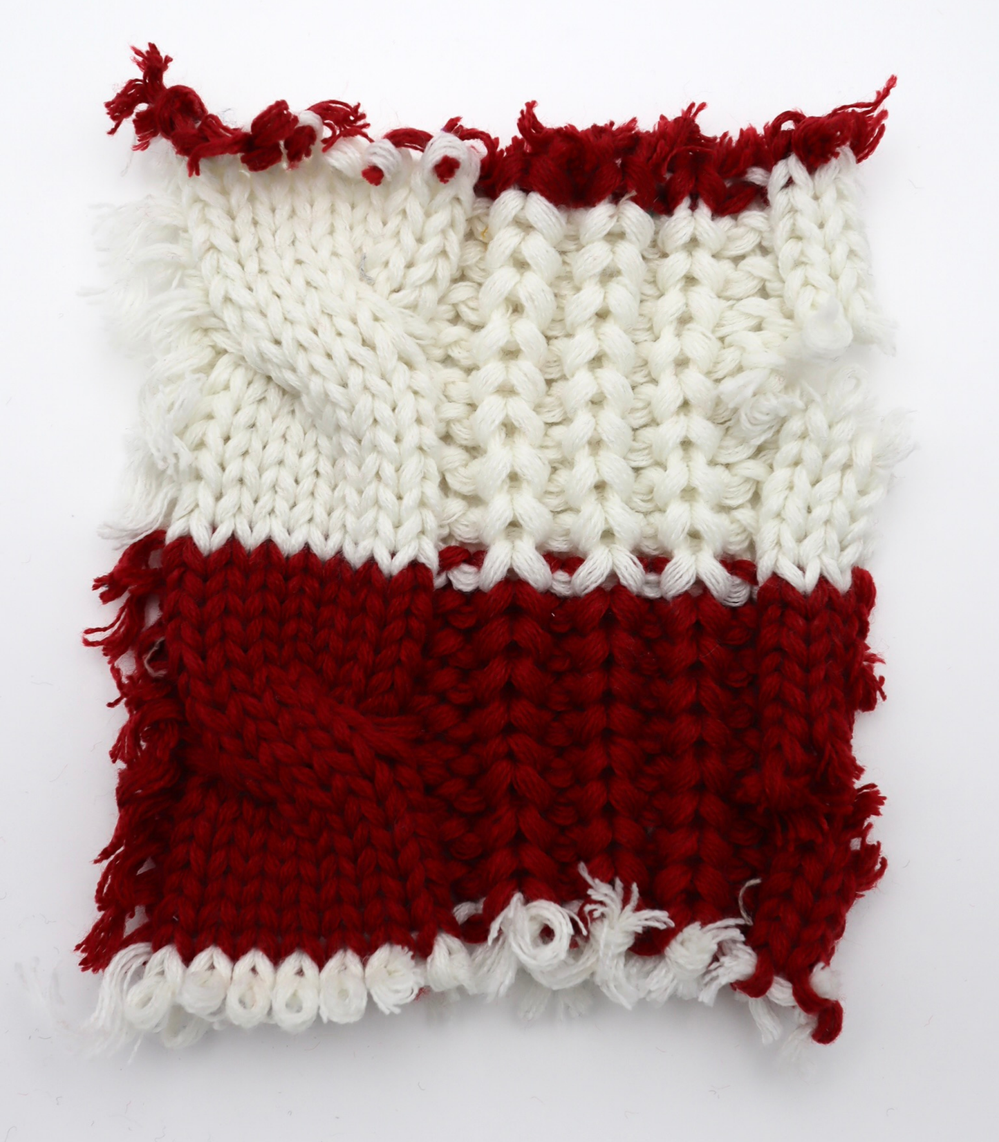 【25SS-106】ローゲージボーダーケーブルニット　/0.5ｙあたり = ～1950円