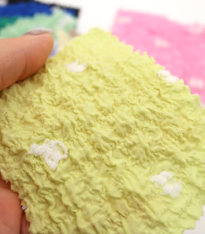 【25SS-205】カットドビードットジャガードシャーリングタフタ　/0.5ｙあたり = ～735円